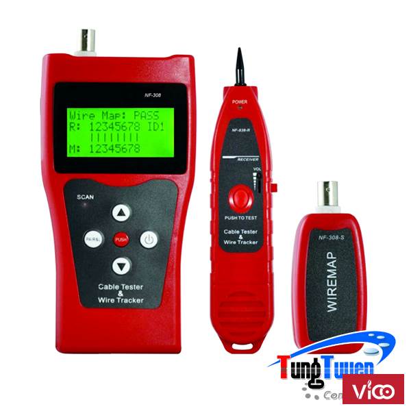 Máy Test mạng NF308, Đo được số mét cáp