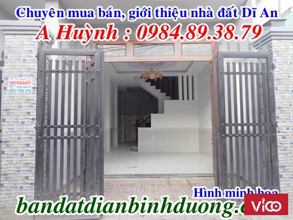 Bán Nhà Đường Lê Văn Tiên Tân Đông Hiệp Dĩ An 1 Lầu 1 Trệt Sổ Riêng 0984893879