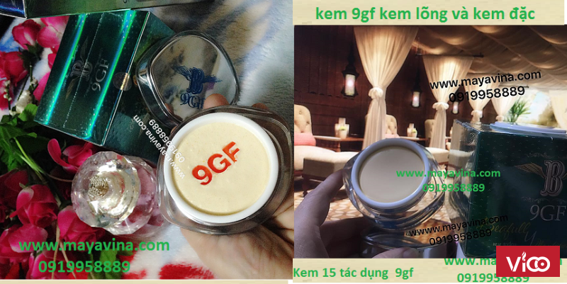 Kem 9GF (KEM LỎNG VÀ KEM ĐẶC) Cao cấp Chống Lại 15 Dấu Hiệu Lão Hóa