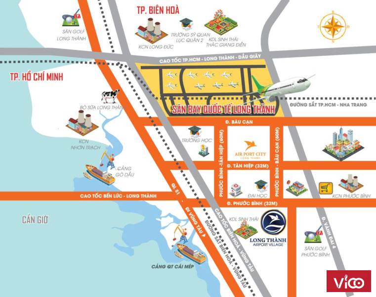 Mở bán GĐ1 Khu COMPOUND Long Thành Airport Village, SHR