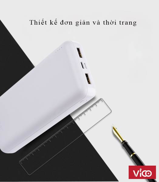 Pin Dự Phòng Dung lượng cao Wopow 20000mAh P200PLUS BH 18 tháng