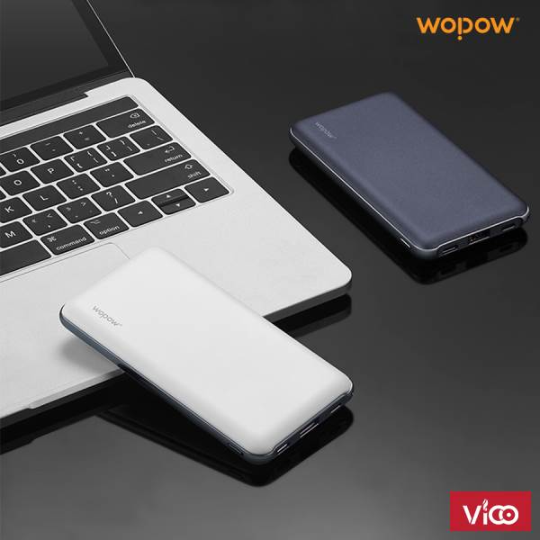 Pin Dự Phòng Wopow 10000mAh Siêu Mỏng Tích Hợp Sạc Nhanh 2.0 GD10