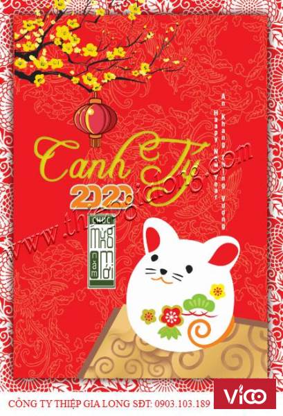 Thiệp Tết Canh Tý 2020 Với Chủ Đề Nét Đẹp Văn Hóa Việt