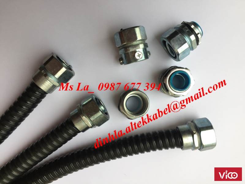 Ống ruột gà, đầu nối nhập khẩu chất lượng tốt, chiết khấu cao