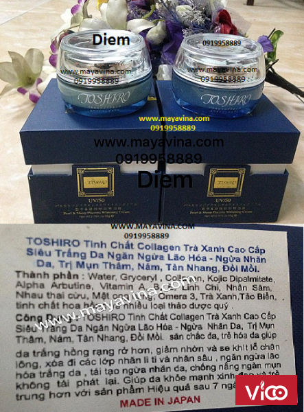 Kem TOSHIRO Siêu Trắng Da Ngừa Nhăn Lão Hóa Da