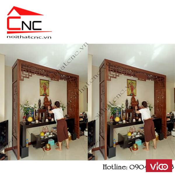 Cập nhật vách ngăn bàn thờ đẹp dành cho chung cư