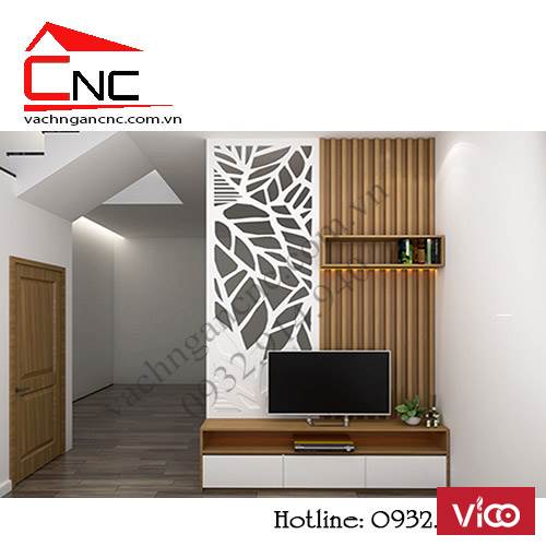 Tìm hiểu về vách ngăn phòng khách đẹp từ gỗ công nghiệp