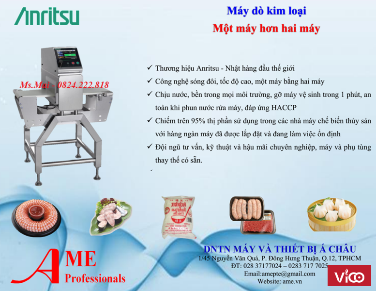 Máy dò kim loại thực phẩm siêu nhạy Anritsu KDS811xBW