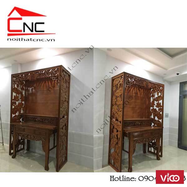 Xu hướng vách cnc phòng thờ bằng gỗ trong năm 2019 2020