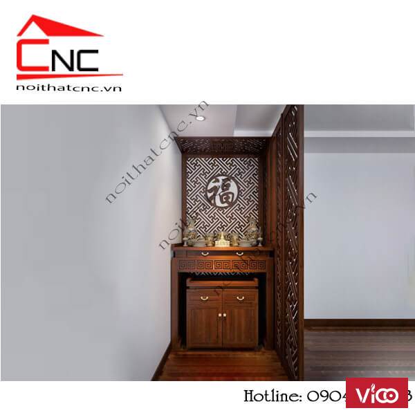 Xu hướng vách cnc phòng thờ bằng gỗ trong năm 2019 2020