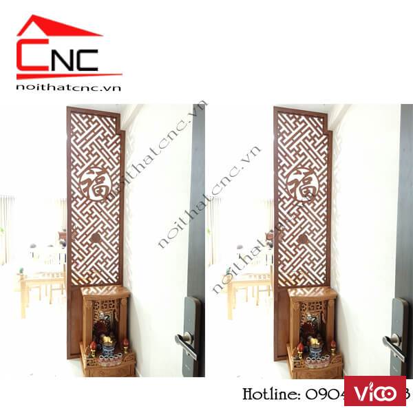 Xu hướng vách cnc phòng thờ bằng gỗ trong năm 2019 2020