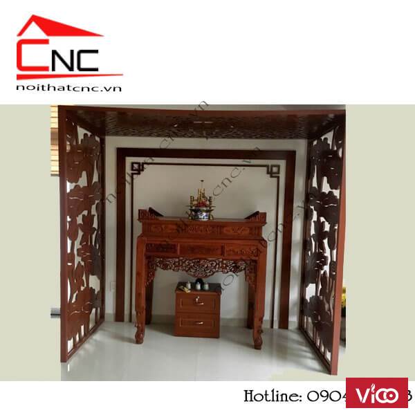Xu hướng vách cnc phòng thờ bằng gỗ trong năm 2019 2020