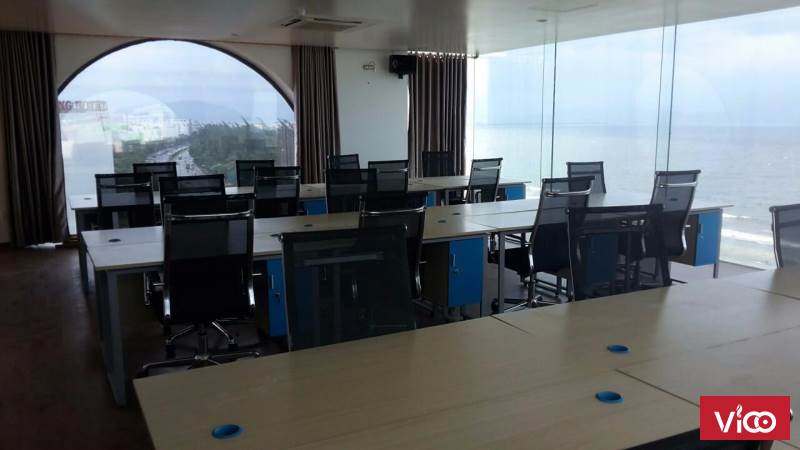 Cho thuê văn phòng view biển cực đẹp, 260 m2 73 tr full bàn ghế, giảm 20% tiền thuê
