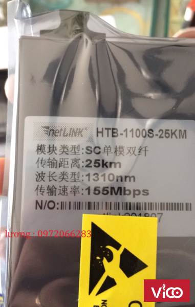 Bộ chuyển đổi 2 sợi Converter quang điện Netlink HTB1100s 25km loại 10/100