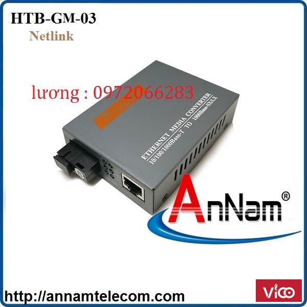 Bộ chuyển đổi Converter quang điện NETLINK HTBGM03 dùng cho dây Multy mode