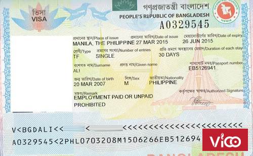 Làm visa Bangladesh giá rẻ lấy nhanh đơn giản