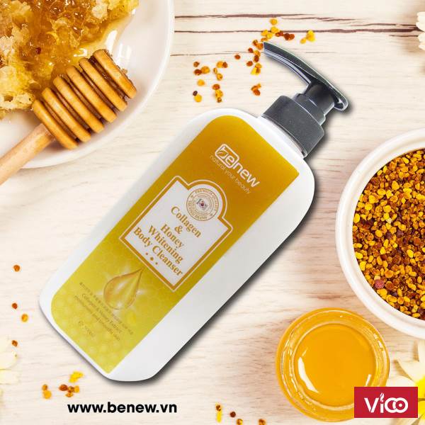 Sữa tắm Collagen chống lão hóa da Benew Whitening Body Cleanser 500ml