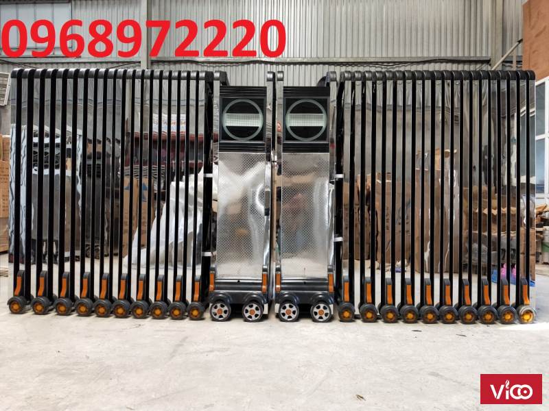 Dịch vụ lắp đặt cổng xếp tự động bao vật tư tại Huế 09689722200962287840