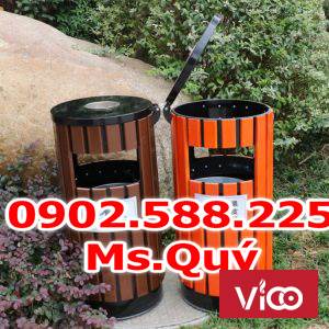 thùng rác 3 ngăn inox, thùng đựng rác 3 ngăn , Thùng Rác Phân Loại 3 Ngăn Thép Sơn Tĩnh Điện