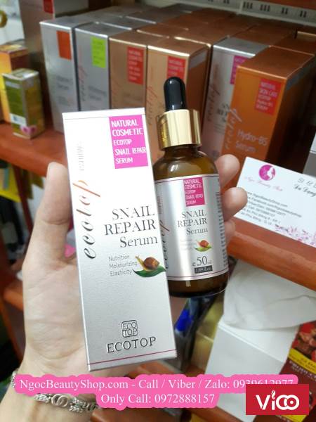EcoTop Snail Repair Serum Tinh chất EcopTop Huyết thanh ốc sên đậm đặc