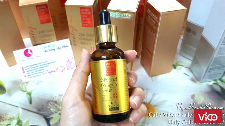 Serum dưỡng trắng da Collagen Whitening EcoTop 24k