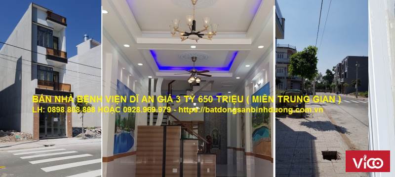 Bán nhà đường Hai Bà Trưng Dĩ An tỉnh Bình Dương