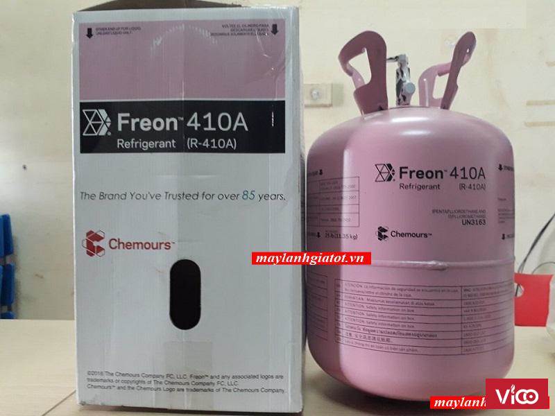 Phân phối Gas lạnh Chemours Freon 410a 11,35 KG, Gas lạnh Chemours Freon 410a