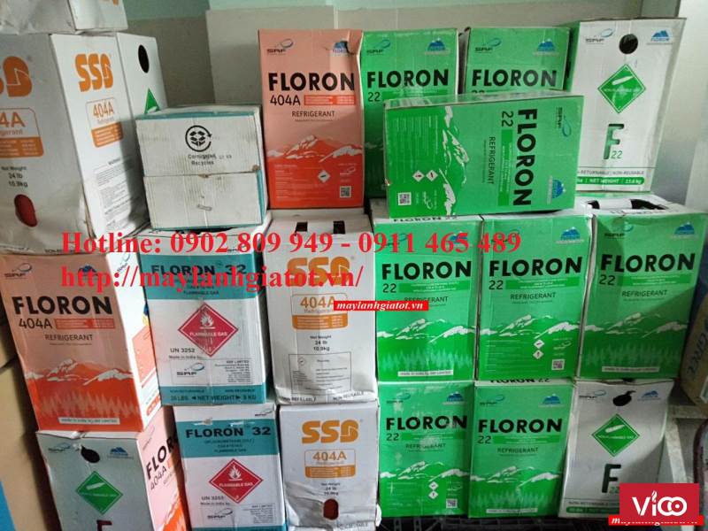 Đại lý bán gas lạnh Gas lạnh R404 floron Gas lạnh R134a Dupont Gas lạnh R410 Ấn Độ...0902809949