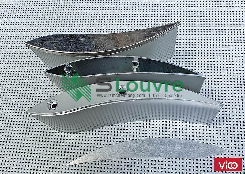 Lam nhôm lá liễu, lam chắn nắng cánh chim, chớp lá liễu