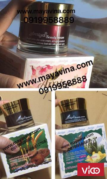amiya cừu, linh chi, thảo dược kem trị nám, trị mụn, trắng da