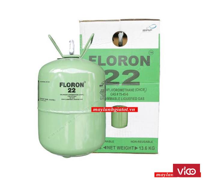 Bán giá sỉ và lẻ gas lạnh Floron R22 bình 13.6 kg 0902809949