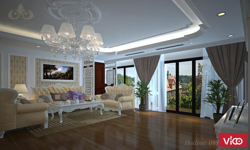 THI CÔNG NỘI THẤT CHUNG CƯ TÂN CỔ ĐIỂN TẠI R1B ROYAL CITY_030320