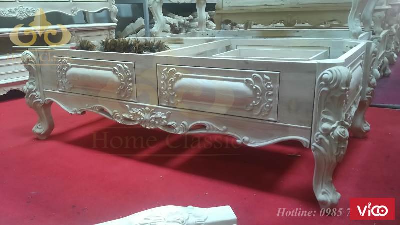THI CÔNG ĐỒ GỖ NỘI THẤT TÂN CỔ ĐIỂN_030320