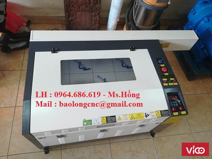 Máy laser cắt mica 6040, máy laser mini cắt gỗ thịnh hành
