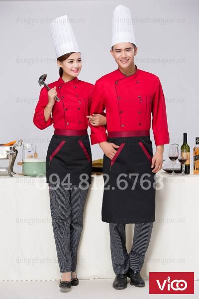 Địa chỉ may đồng phục nhà bếp đa dạng về chất liệu và kiểu dáng