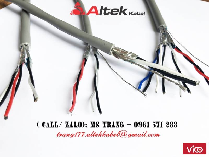 Dây cáp tín hiệu vặn xoắn tự khử nhiễu Altek Kabel chính hãng