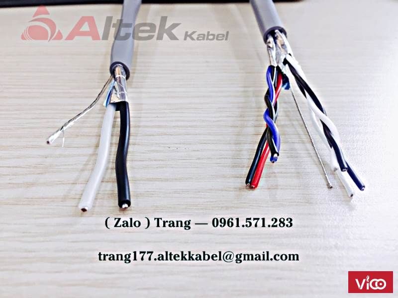 Dây cáp tín hiệu vặn xoắn tự khử nhiễu Altek Kabel chính hãng