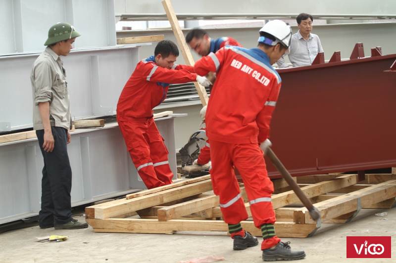 Đóng thùng gỗ cho hàng máy móc xuất khẩu tại hà nội