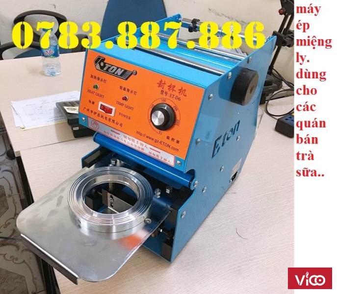 Máy dán miệng cốc, ly