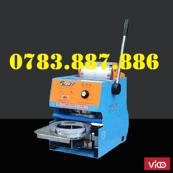 Máy dán miệng cốc, ly