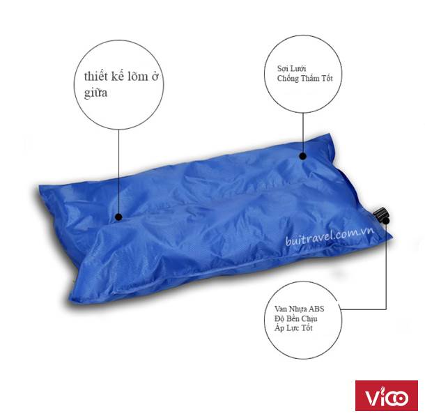Gối hơi cắm trại gấp gọn BB7512