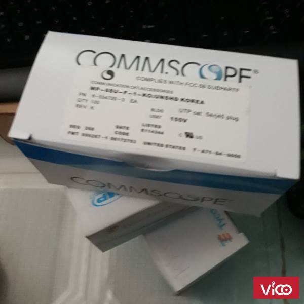 Đầu bấm hạt mạng Cat5e TE Commscope chính hãng