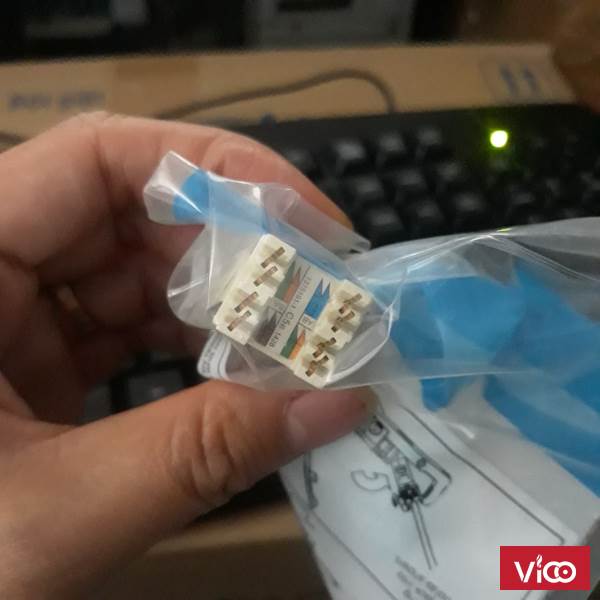 Nhân mạng, ổ cắm mạng RJ45 AMP Commscope dùng lắp nhân âm tường