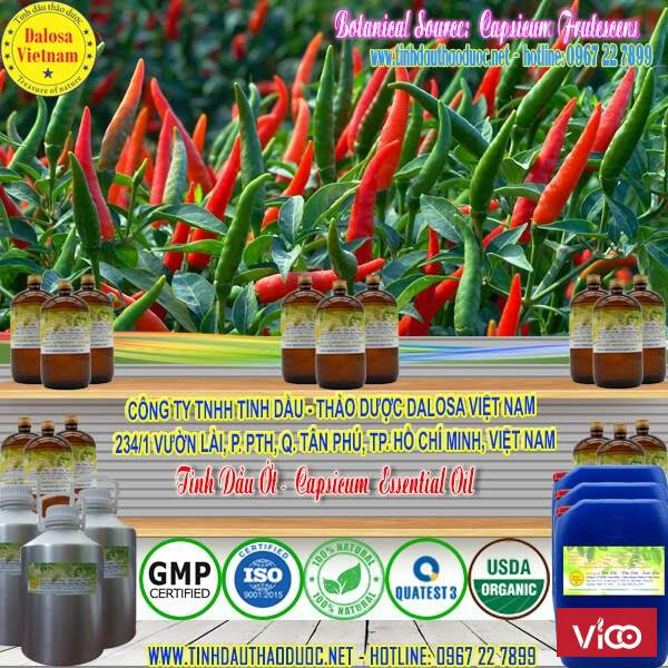 Tinh dầu ớt nguyên chất 1000ml