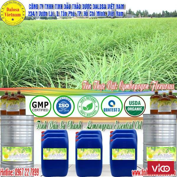 Tinh dầu Sả Chanh nguyên chất giúp đuổi muỗi 1000ml