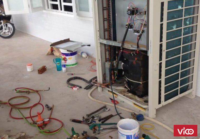 Dịch vụ vệ sinh máy lạnh giá rẻ tận nơi tại Quận 9 Cơ điện lạnh Cao Vĩ