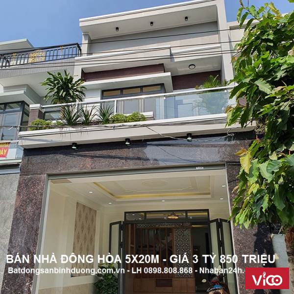 Bán nhà 5x20m Quốc lộ 1K, thành phố Dĩ An