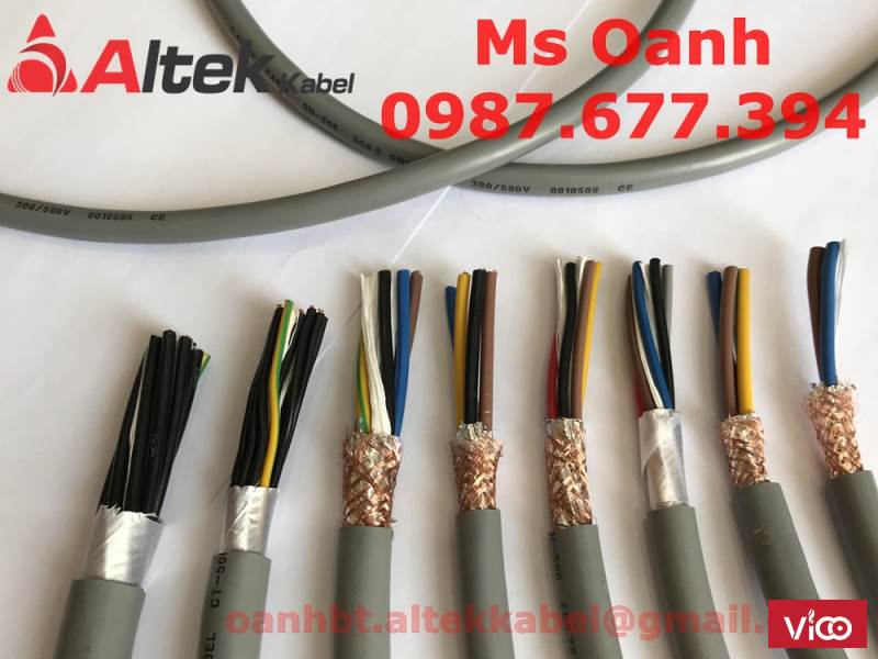 Cáp điều khiển Altek Kabel có bọc chống nhiễu nhập khẩu và phân phối trực tiếp