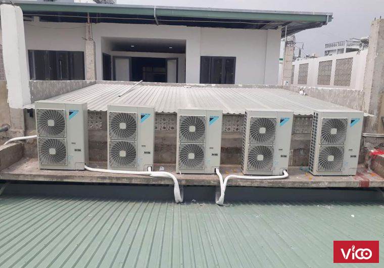 Thi công lắp đặt máy lạnh cho hội trường Cao Vĩ