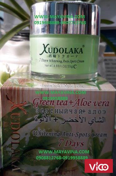 Kem Xudolaka green tea aloe cao cấp trị,mụn, nám sạm tàn nhang